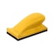 3M Hookit (TM) hand sanding block yellow 70 mm x 127 mm hard 05740 7000045715 - Hand sanding block - 2