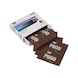 3M Hookit (TM) sanding strips brown 140x171 mm 25 pieces P800 34340 7100010567 - Paper sanding sheet - 2