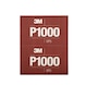 3M Hookit (TM) sanding strips brown 140x171 mm 25 pieces P1000 34341 7100010569 - Paper sanding sheet - 1
