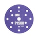 3M Hookit (TM) Schleifscheibe 150 mm 15-fach gelocht 25 Stück P1500 7100018327 - Gewebeschleifscheibe - 1