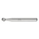 PFERD HSS burr ball point F diameter 06x05 mm shank 6 mm Z3 chip breaker