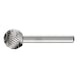 PFERD HSS burr ball point F diameter 16x14 mm shank 6 mm Z3 chip breaker