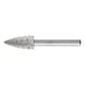 PFERD HSS burr, pointed arch shape K diameter 12x25 mm shank 6 mm Z 3 fine