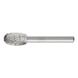 PFERD HSS Fr&auml;sstift Tropfenform O Durchmesser 12x20mm Schaft 6mm Z3 Spanbrecher
