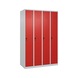 C+P CLASSIC PLUS locker, 4 compartments, 1,850x1,200x500 mm, RAL 7035/3020 - Classic PLUS locker - 2