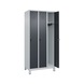 C+P CLASSIC PLUS locker, feet, 3 compartments, 1,950x900x500 mm, RAL 7035/7016 - Classic PLUS locker - 1