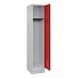 C+P CLASSIC PLUS locker, base, 1 compartment, 1,950x400x500 mm, RAL 7035/3020 - Classic PLUS locker - 1