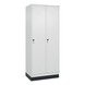 C+P CLASSIC PLUS locker, base, 2 compartments, 1,950x800x500 mm, RAL 9016/9016 - Classic PLUS locker - 2