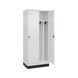 C+P CLASSIC PLUS locker, base, 2 compartments, 1,950x800x500 mm, RAL 9016/9016 - Classic PLUS locker - 1