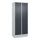 C+P CLASSIC PLUS locker, base, 2 compartments, 1,950x800x500 mm, RAL 7035/7016 - Classic PLUS locker - 2