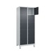 C+P Classic PLUS locker cabinet, feet, 10 comp. 1,950x800x500 mm RAL 7035/7016 - Classic PLUS locker cabinet - 1
