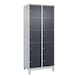 C+P Classic PLUS locker cabinet, feet, 10 comp. 1,950x800x500 mm RAL 7035/7016 - Classic PLUS locker cabinet - 2