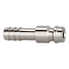 Plug-in nozzle for couplings Nominal width 5 Nickel-plated brass 107177