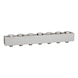 METAL WORK Supply bar for directional control valves with seven valve positions 106621