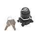 METAL WORK Lockable 2-position switch with key removal in neutral position 106455