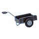 FETRA Kutulu el arabası 4108 y&uuml;k alanı 845x545 mm 1 dingil, 4 duvarlı - Hand trolley with four panel walls and pneumatic tyres - 1