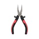 ERGOTORQUE flat round nose pliers, bent, 165 mm on hanger - Flat round pliers - 1