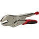 Crimping pliers with easy release, straight jaws, 40 mm, L = 175 mm - Grip pliers - 1