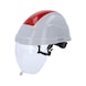 Safety helmet with face shield, red - Work safety helmet with face protection - 1