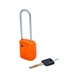 Lockout padlock, orange, metal, 76 mm - Padlocks - 1