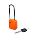 Lockout padlock, orange, composite material, 76 mm - Padlocks - 1