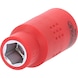 KS TOOLS 3/8 inch insulated socket, 10 mm 118.3835 - 3/8 inch insulated socket - 1