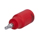 KS TOOLS 3/8 inch insulated bit socket hexagon socket, 4 mm, 60 mm long - 3/8 inch insulated bit socket hexagon socket - 1