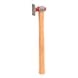 Standard bodywork hammer, strongly curved, 30x45 mm - Hammer, dent removal tool (parts) - 1