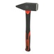 Fitter's hammer with fibreglass handle, 2000 g - Sledgehammer - 1