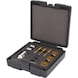 KS TOOLS 3/8 inch thread cutting set for wheel nuts and bolts, 11-piece - Thread cutting tool assortment - 1