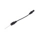 4.0 mm input socket to needle-shaped test probe, black - Multimeter accessories - 1
