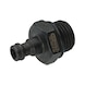 KS TOOLS Screw adapter size 9, M16 x 1.5 - Fuel system (automotive, assembly, other) - 1