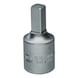 3/8 inch oil service bit socket for square socket screws, 7 mm - Oil service bit socket for square socket screws - 1