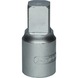 KS TOOLS 3/8 inch oil service bit socket for internal square screws, 12 mm - Oil service bit socket for square socket screws - 1