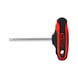 1/4 inch square T-handle, short - Additional bit socket - 1