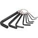 Hexagon socket angle pin wrench set on ring, 8-piece, 2-10 mm - Socket wrench (set) - 1