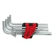 Hexagon socket hex key set, long, 10-piece - Socket wrench (set) - 1