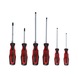 KS TOOLS ERGOTORQUEplus screwdriver set, 6-piece slotted, PZ - ERGOTORQUEplus Screwdriver Set - 1