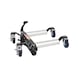Hydraulic manoeuvring aid, aluminium support rollers - Shunting jack (hydraulic) - 1