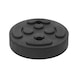 Rubber pad 11 for Twin Busch lifting platforms, D: 120 mm - Rubber disc for lifting platforms - 1