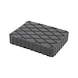 Rubber pad 02 for lifting platforms, 160 x 120 x 30 mm - Rubber pad for lifting platforms - 1