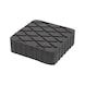 Rubber pad 08 for lifting platforms, 116.5 x 116.5 x 36.5 mm - Rubber pad for lifting platforms - 1