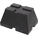 Rubber pad 31 for lifting platforms, 160 x 120 x 90 mm - Rubber pad for lifting platforms - 1