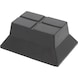 Rubber pad 47 for lifting platforms, 140 x 100 x 60 mm - Rubber pad for lifting platforms - 1