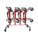 Performance storage rack with four mechanical manoeuvring aids, 5-piece - Shunting jack (hydraulic) - 1
