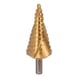 HSS-TiN step drill, D: 6-37 mm, 12 steps - HSS-TiN step drill - 1