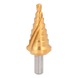 KS TOOLS HSS-TiN step drill, D: 6-26.8 mm, 8 steps - HSS-TiN step drill - 1