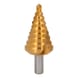 HSS-TiN step drill, D: 6-32 mm, 9 steps - HSS-TiN step drill - 1