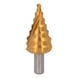 HSS-TiN step drill, D: 5-28 mm, 7 steps - HSS-TiN step drill - 1