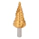 HSS-TiN step drill, D: 6–30.5 mm, 9 steps - HSS-TiN step drill - 1